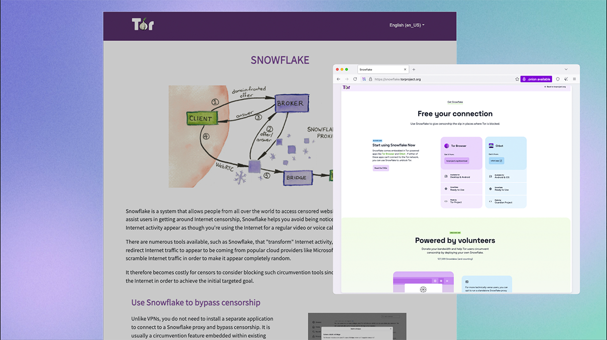 A side-by-side screenshot of the old vs. new Snowflake homepage