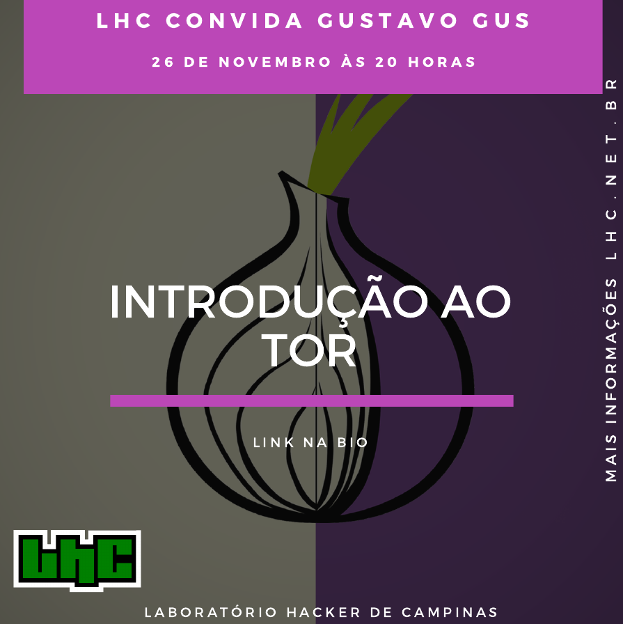 LHC convida Gus - 26 de novembro de 2020, 20 horas BRT